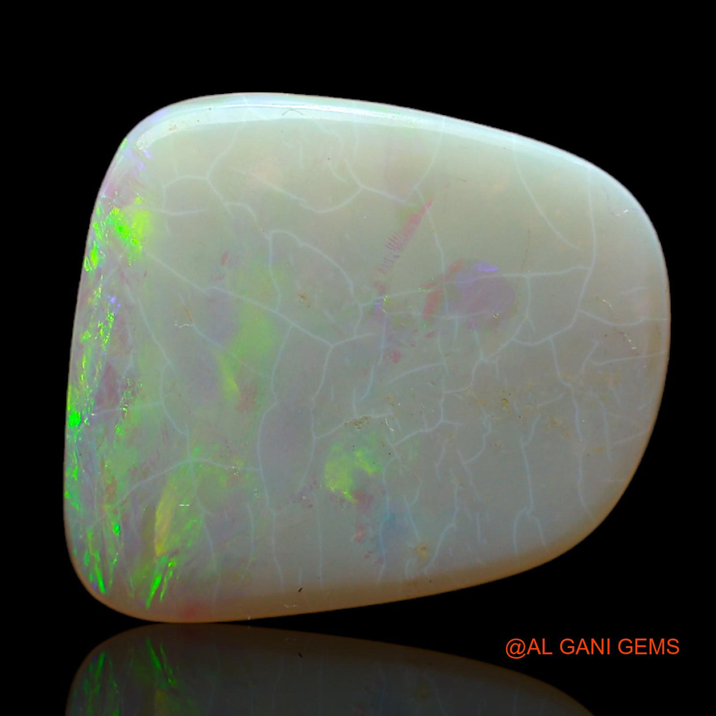 Natural Fire Opal Gemstone 5.00 Cts Loose Fancy Cabochon From Australia 17x15x2 mm AB-452