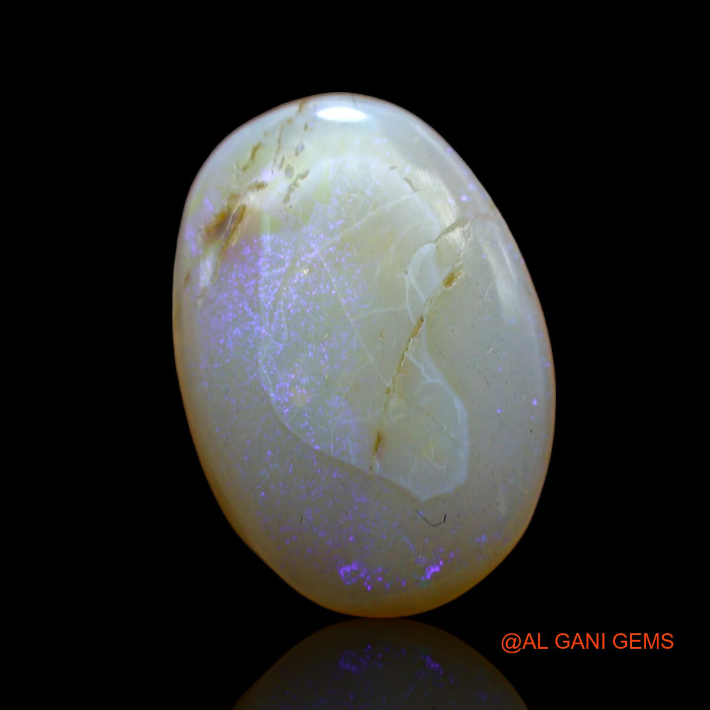 9.00 Cts Natural Australian Fire Opal Oval Cabochon Loose Gemstone For Jewelry 20x14x5 mm AB-456