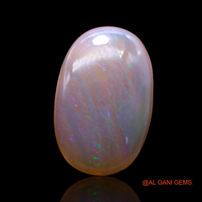 Natural Untreated Fire Opal Loose Gemstone Oval Cabochon From Australia 10.00 Cts 21x13x5 mm AB-458