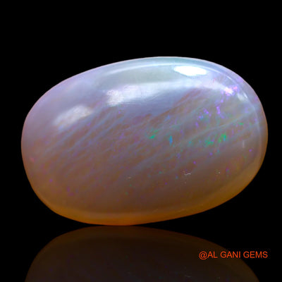 Natural Untreated Fire Opal Loose Gemstone Oval Cabochon From Australia 10.00 Cts 21x13x5 mm AB-458