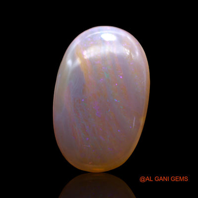 Natural Untreated Fire Opal Loose Gemstone Oval Cabochon From Australia 10.00 Cts 21x13x5 mm AB-458