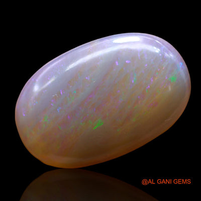 Natural Untreated Fire Opal Loose Gemstone Oval Cabochon From Australia 10.00 Cts 21x13x5 mm AB-458