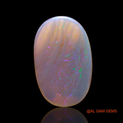Natural Untreated Fire Opal Loose Gemstone Oval Cabochon From Australia 10.00 Cts 21x13x5 mm AB-458