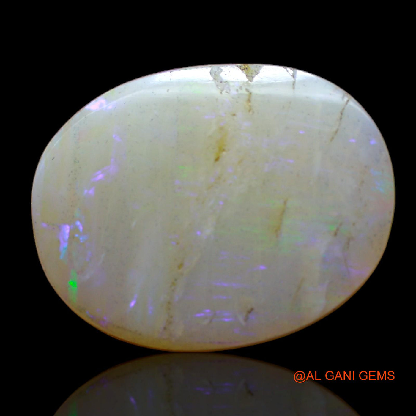 11.00 Cts Natural Australian Fire Opal Oval Cabochon Loose Gemstone For Jewelry 18x14x5 mm AB-459
