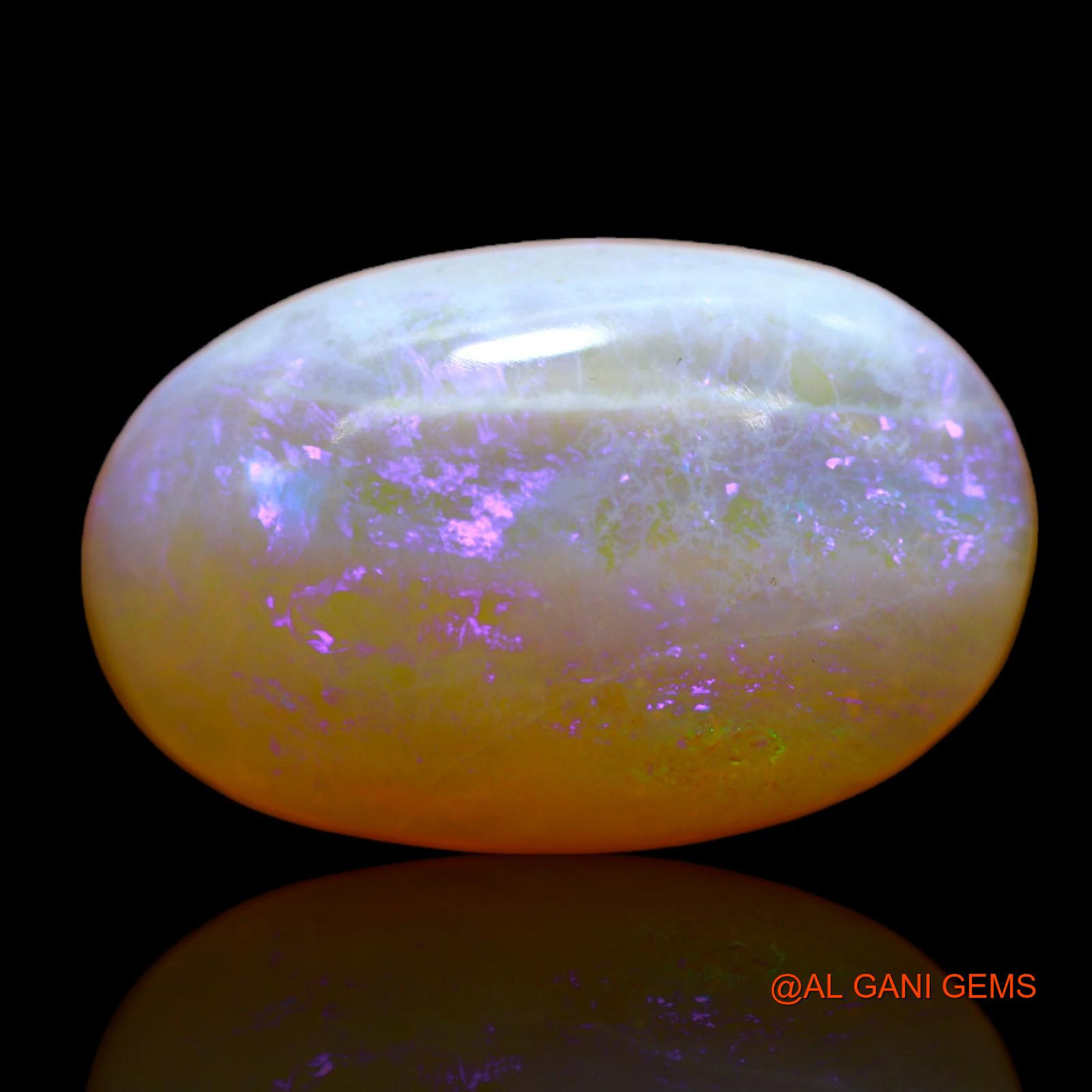 9.00 Cts Natural Australian Fire Opal Oval Cabochon Loose Gemstone For Jewelry 20x13x6 mm AB-460