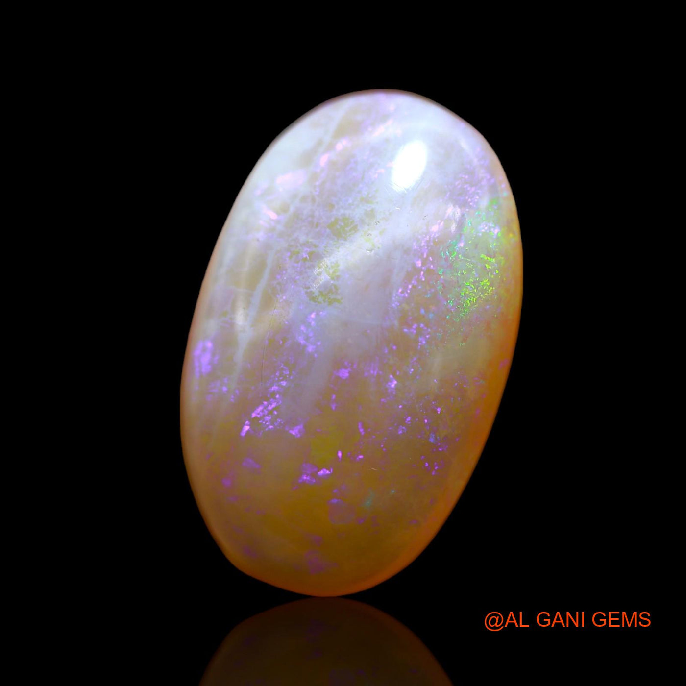 9.00 Cts Natural Australian Fire Opal Oval Cabochon Loose Gemstone For Jewelry 20x13x6 mm AB-460