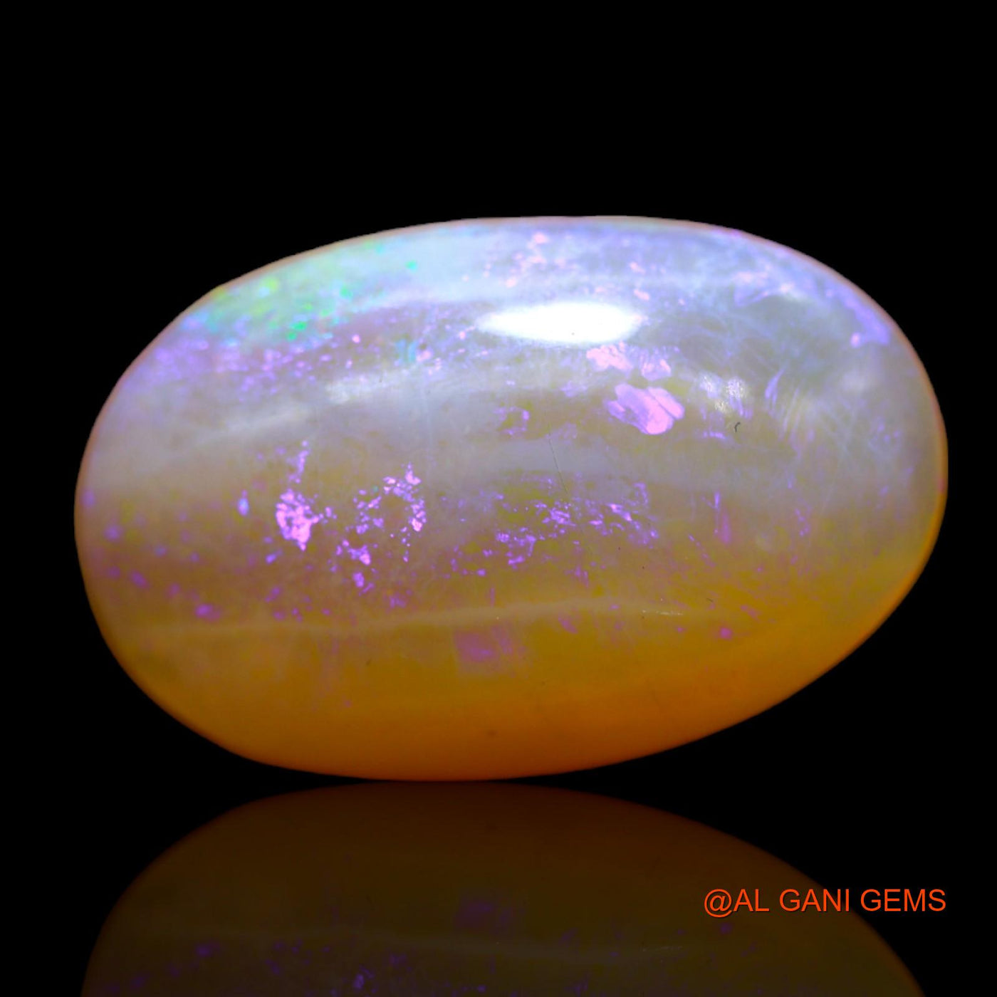 9.00 Cts Natural Australian Fire Opal Oval Cabochon Loose Gemstone For Jewelry 20x13x6 mm AB-460