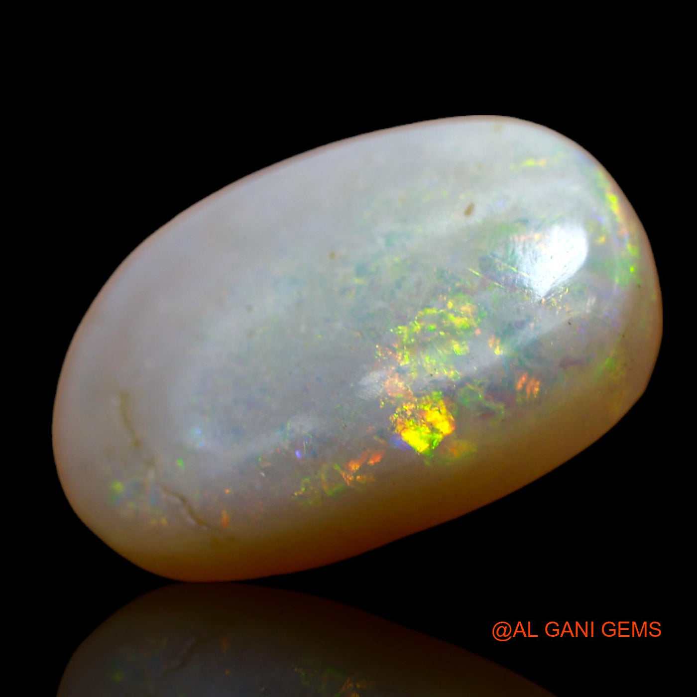9.00 Cts Natural Australian Fire Opal Loose Gemstone Oval Cabochon 19x13x5 mm AB-461