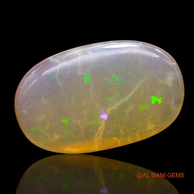 8.00 Cts Natural Australian Fire Opal Loose Gemstone Oval Cabochon 20x12x4 mm AB-462