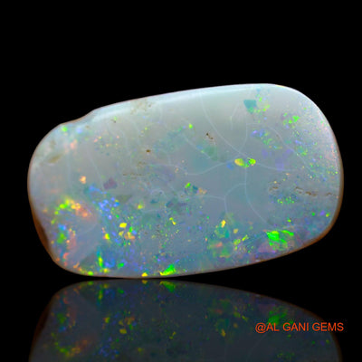 Natural Fire Opal Gemstone 6.00 Cts Loose Oval Cabochon From Australia 20x11x3 mm AB-463