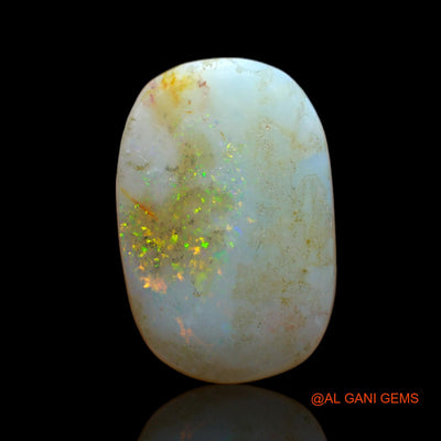 Natural Untreated Fire Opal Loose Gemstone Oval Cabochon From Australia 9.00 Cts 19x13x5 mm AB-465