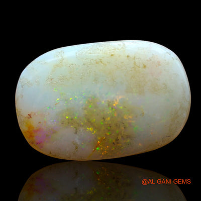 Natural Untreated Fire Opal Loose Gemstone Oval Cabochon From Australia 9.00 Cts 19x13x5 mm AB-465