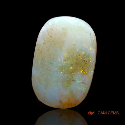 Natural Untreated Fire Opal Loose Gemstone Oval Cabochon From Australia 9.00 Cts 19x13x5 mm AB-465