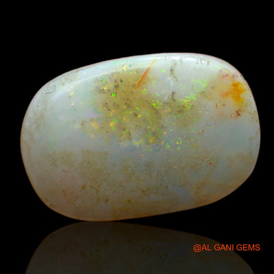 Natural Untreated Fire Opal Loose Gemstone Oval Cabochon From Australia 9.00 Cts 19x13x5 mm AB-465