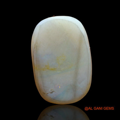 Natural Untreated Fire Opal Loose Gemstone Oval Cabochon From Australia 9.00 Cts 19x13x5 mm AB-465
