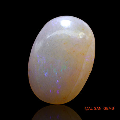 Natural Fire Opal Gemstone 8.00 Cts Loose Oval Cabochon From Australia 19x14x5 mm AB-466