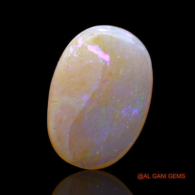 Natural Fire Opal Gemstone 8.00 Cts Loose Oval Cabochon From Australia 19x14x5 mm AB-466