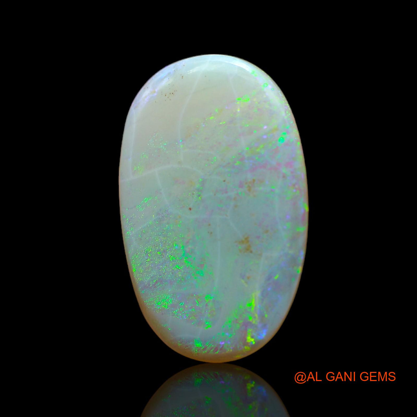5.00 Cts Natural Australian Fire Opal Oval Cabochon Loose Gemstone For Jewelry 20x12x2 mm AB-467