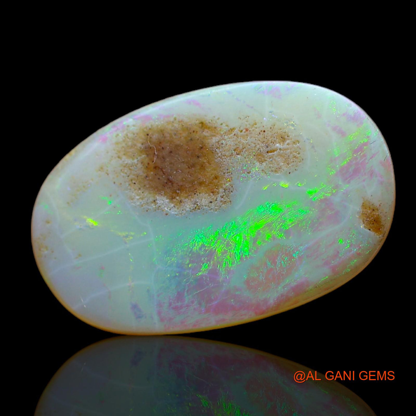 5.00 Cts Natural Australian Fire Opal Oval Cabochon Loose Gemstone For Jewelry 20x12x2 mm AB-467