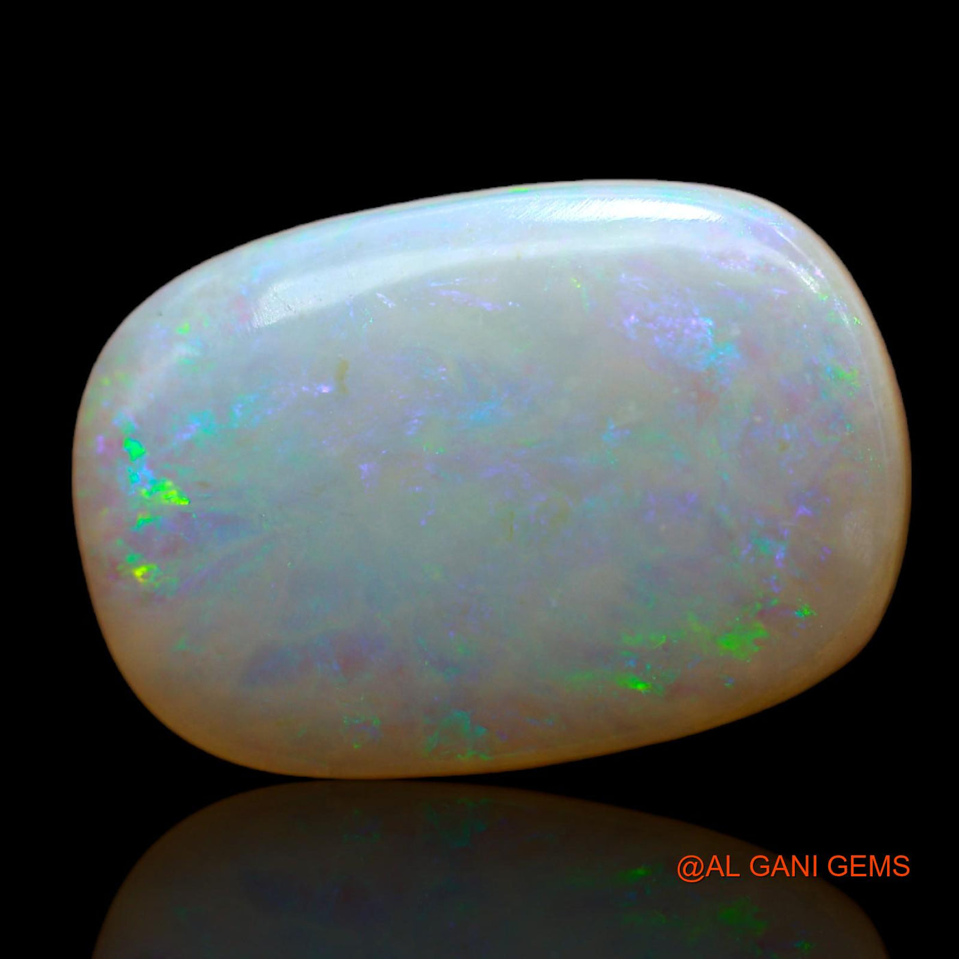 7.00 Cts Unheated Australian Fire Opal Loose Gemstone Oval Cabochon Natural 19x13x4 mm AB-468
