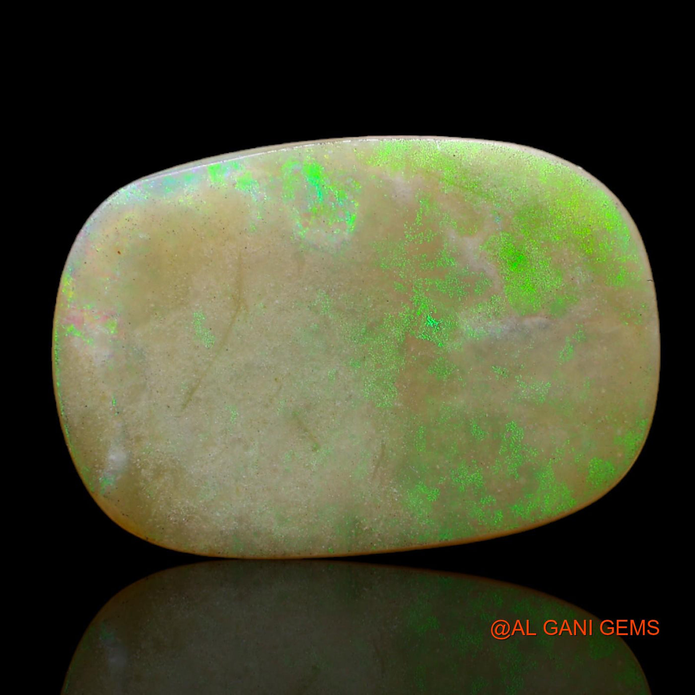7.00 Cts Unheated Australian Fire Opal Loose Gemstone Oval Cabochon Natural 19x13x4 mm AB-468