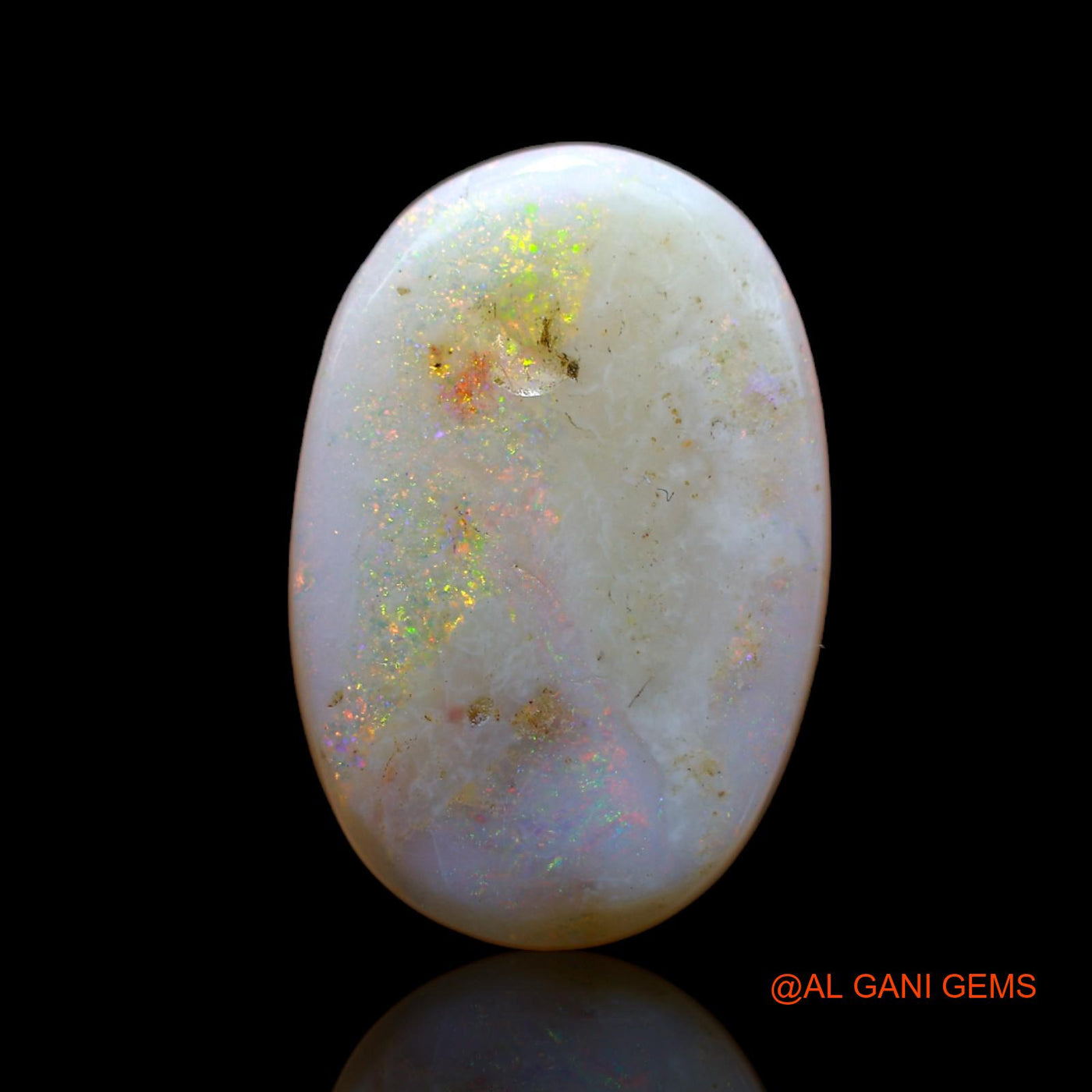 8.00 Cts Natural Australian Fire Opal Oval Cabochon Loose Gemstone For Jewelry 20x13x4 mm AB-469