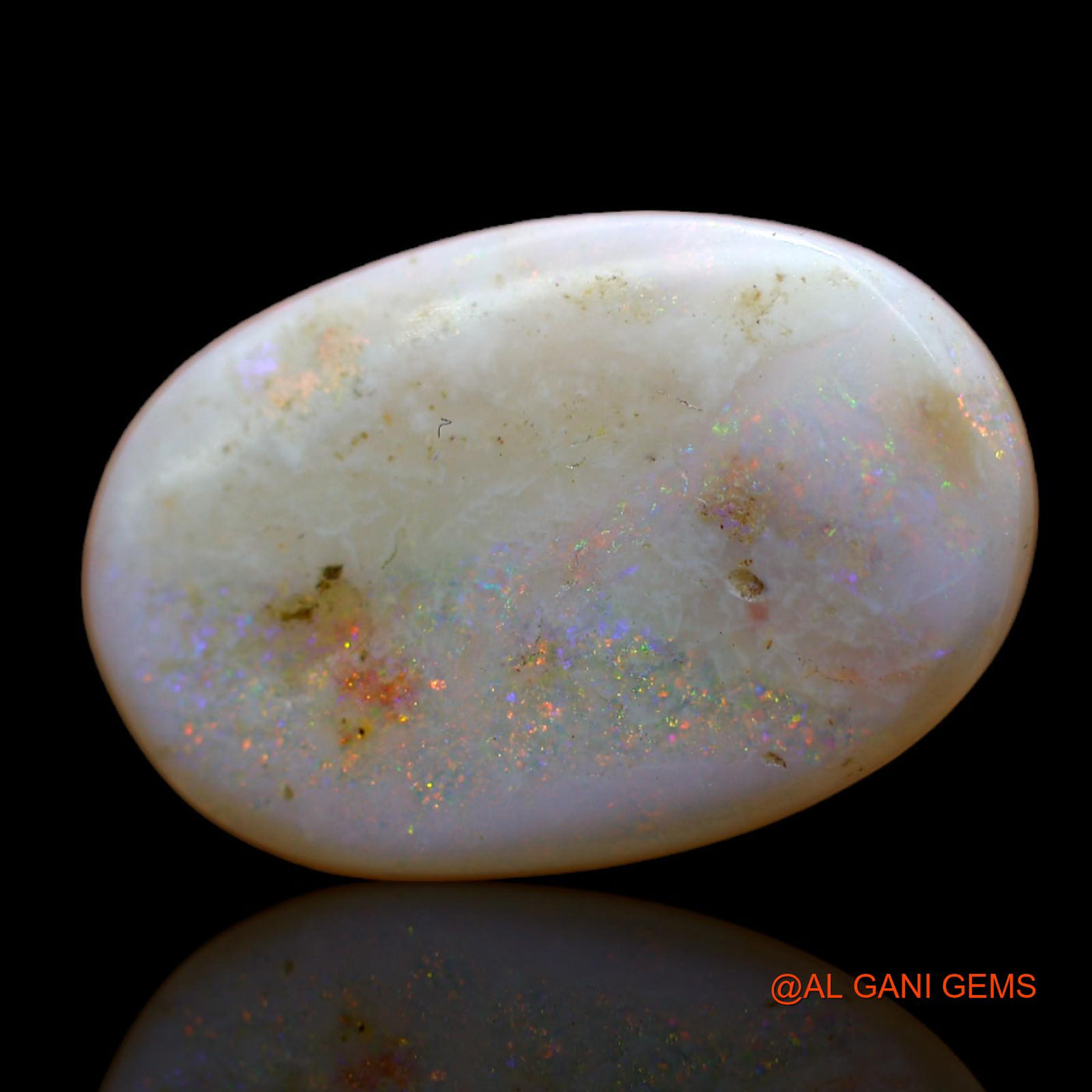 8.00 Cts Natural Australian Fire Opal Oval Cabochon Loose Gemstone For Jewelry 20x13x4 mm AB-469