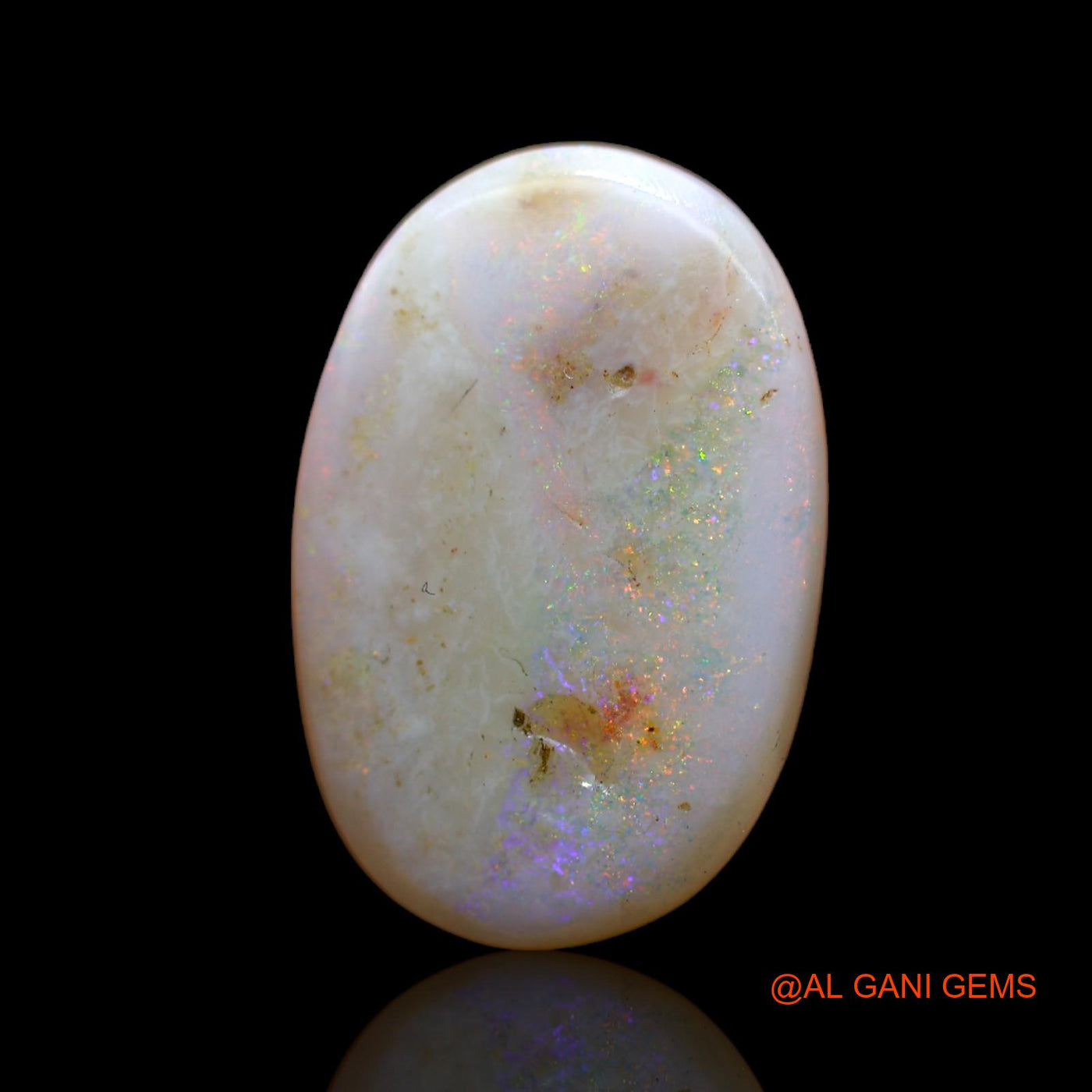 8.00 Cts Natural Australian Fire Opal Oval Cabochon Loose Gemstone For Jewelry 20x13x4 mm AB-469