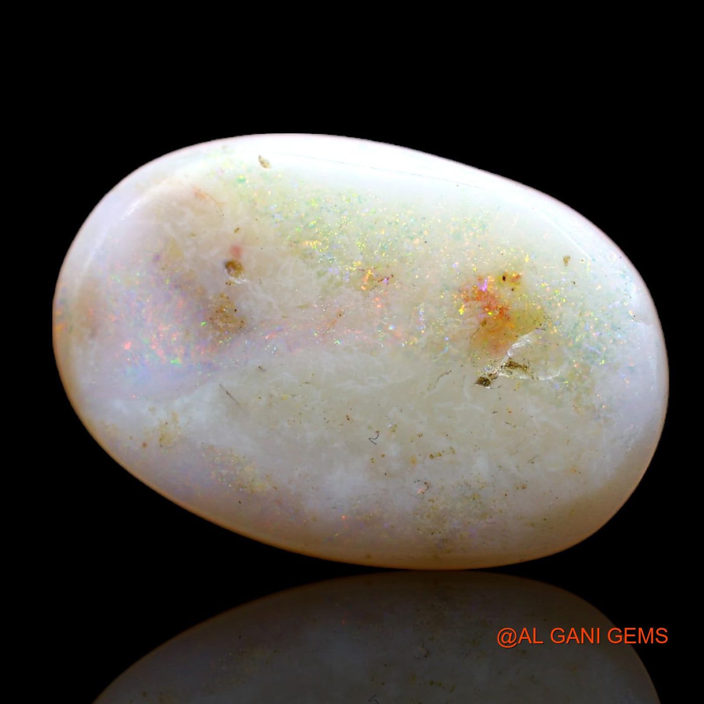8.00 Cts Natural Australian Fire Opal Oval Cabochon Loose Gemstone For Jewelry 20x13x4 mm AB-469