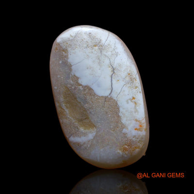 6.55 Cts Natural Australian Fire Opal Loose Gemstone Fancy Cabochon 21x12x3 mm AB-46
