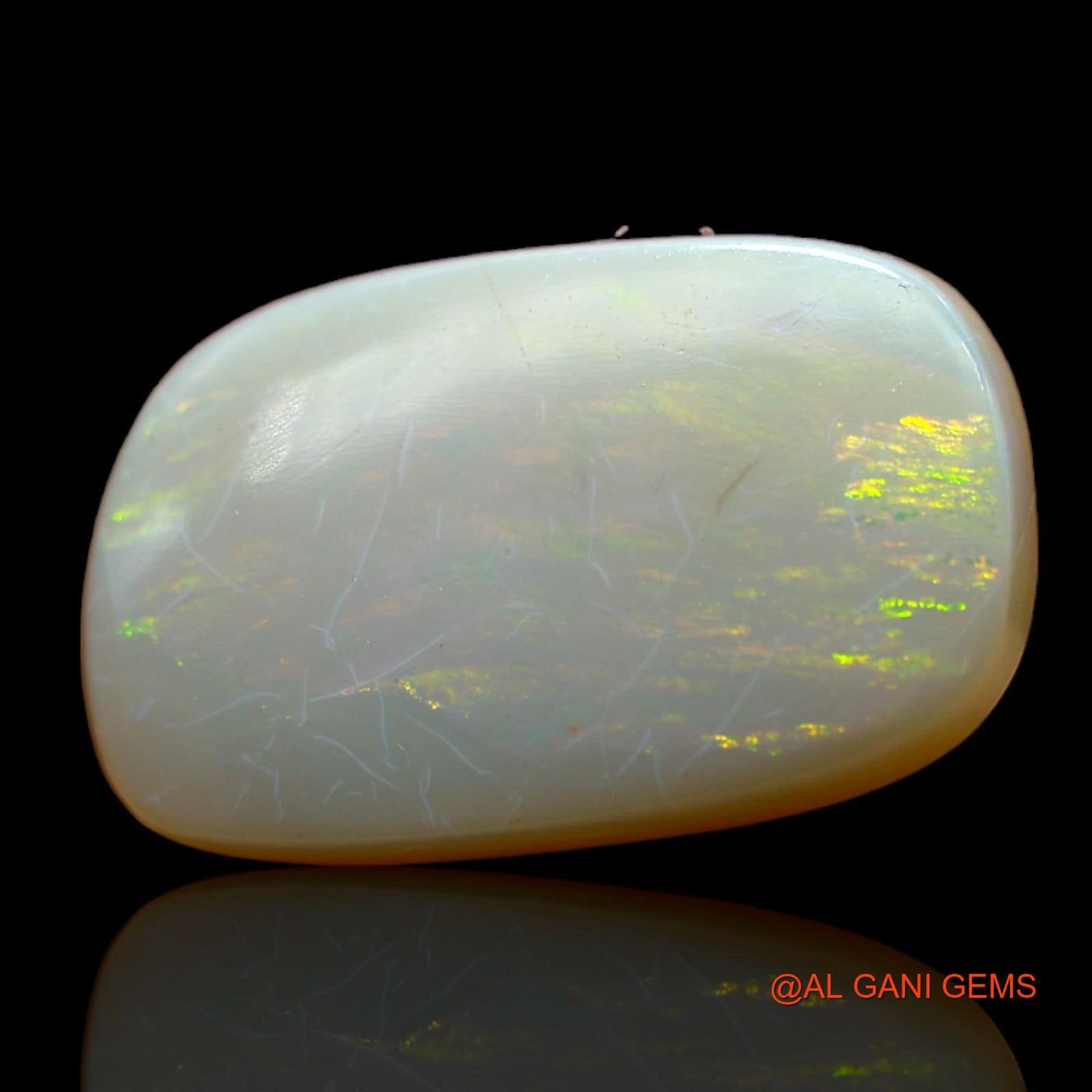 11.00 Cts Unheated Australian Fire Opal Loose Gemstone Fancy Cabochon Natural 20x12x5 mm AB-470