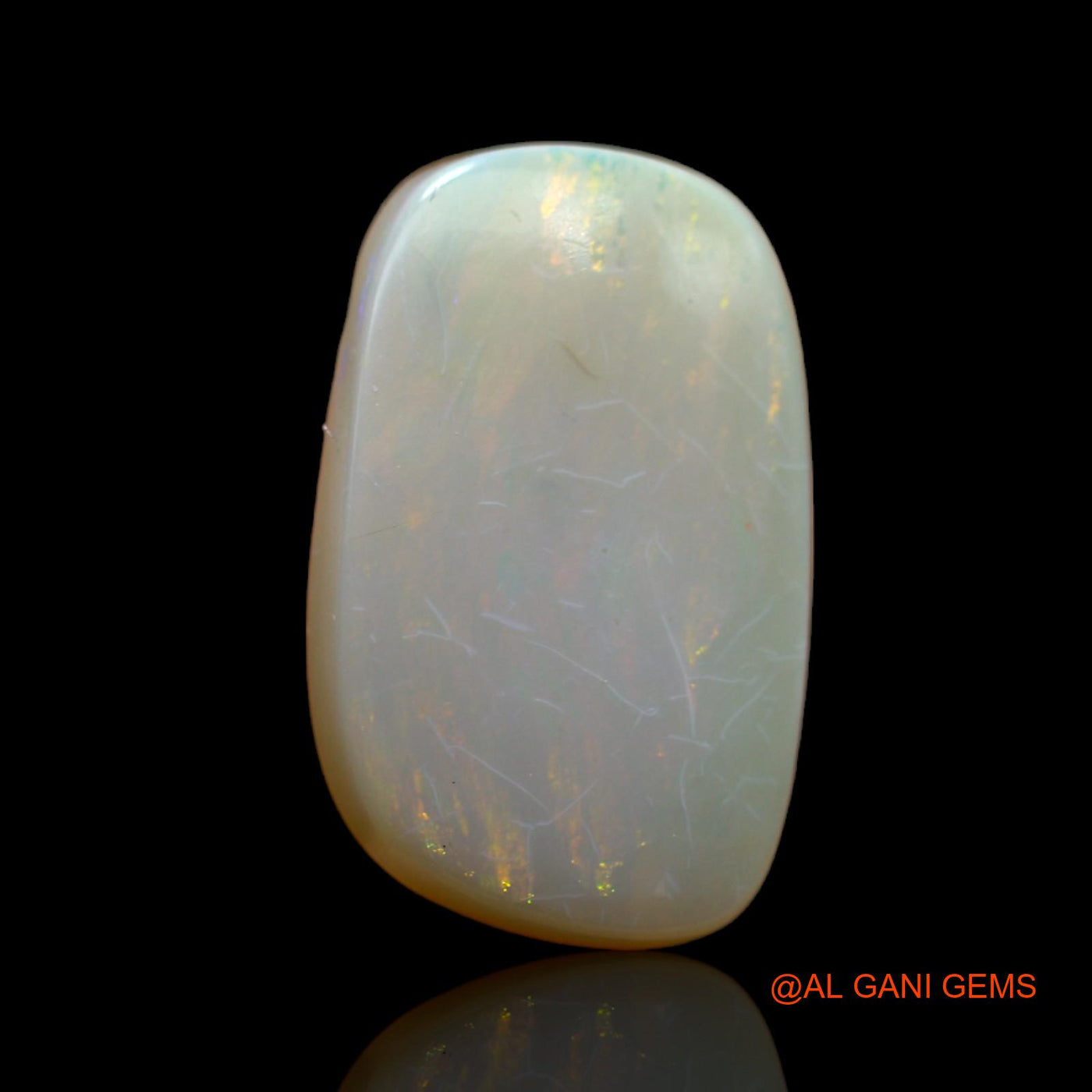 11.00 Cts Unheated Australian Fire Opal Loose Gemstone Fancy Cabochon Natural 20x12x5 mm AB-470