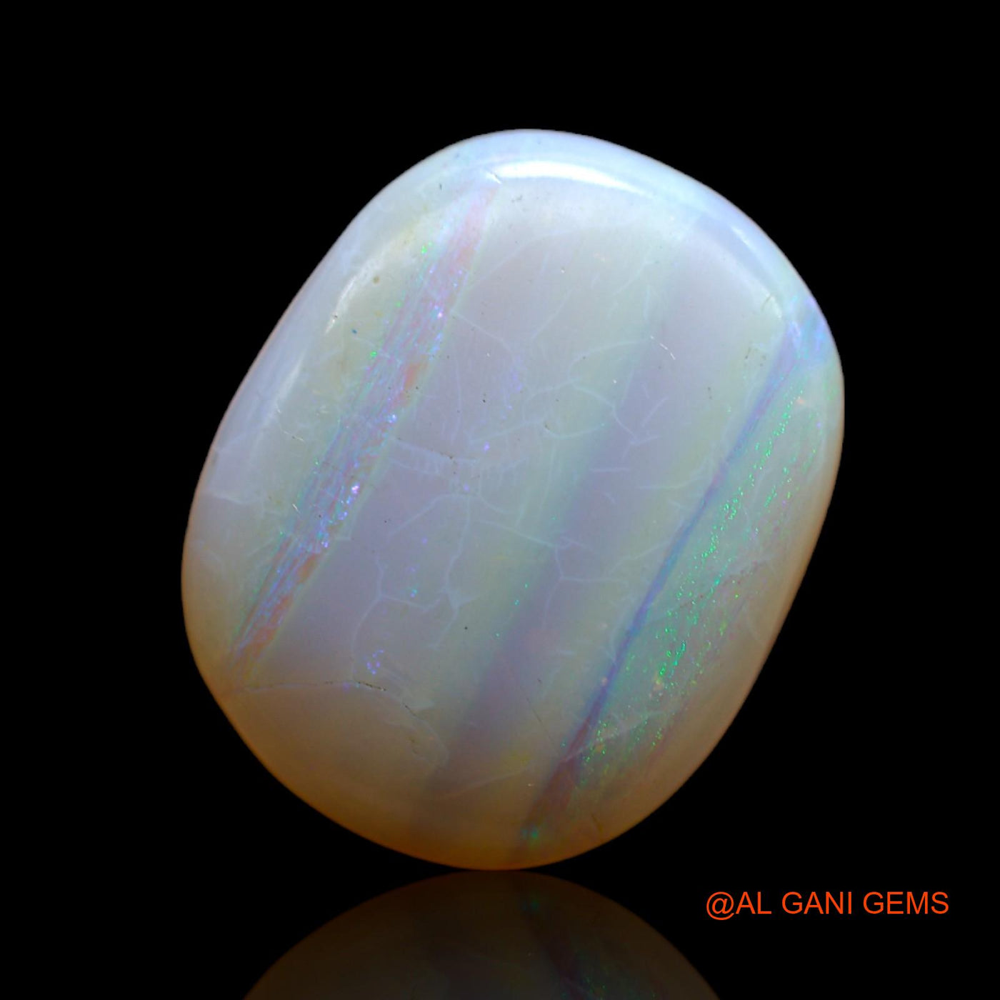 10.00 Cts Natural Australian Fire Opal Loose Gemstone Oval Cabochon 18x14x5 mm AB-471