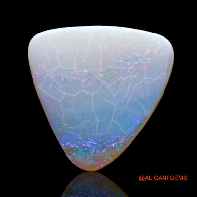 Natural Fire Opal Gemstone 4.00 Cts Loose Trillion Cabochon From Australia 16x16x2 mm AB-472