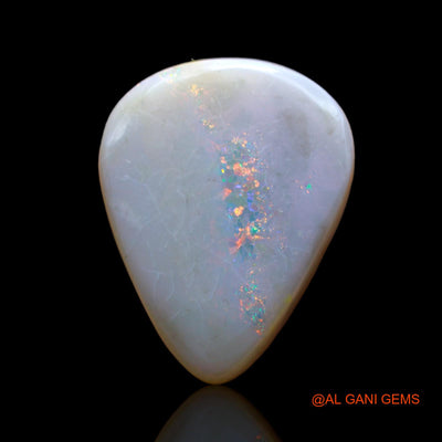 9.00 Cts Natural Australian Fire Opal Loose Gemstone Pear Cabochon 17x13x5 mm AB-474