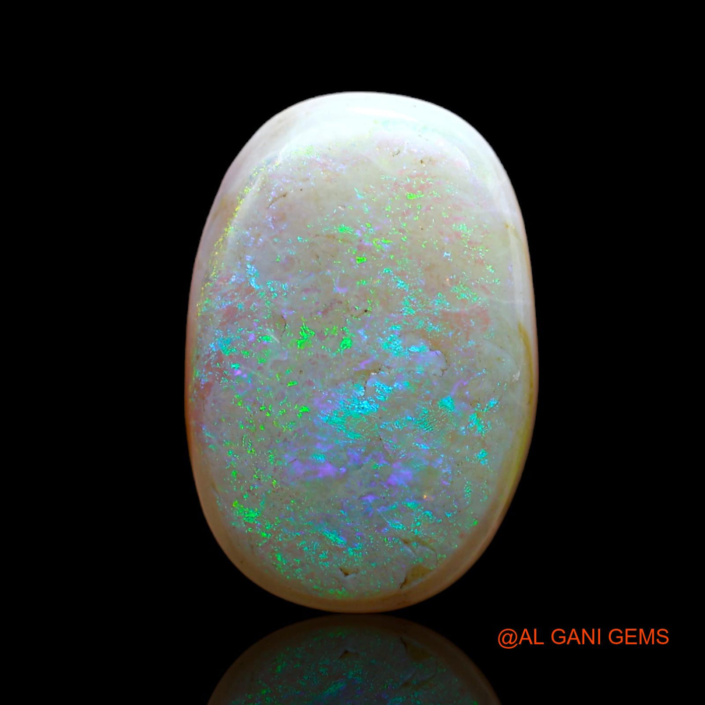 12.00 Cts Natural Australian Fire Opal Loose Gemstone Oval Cabochon 18x12x7 mm AB-475