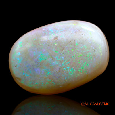 12.00 Cts Natural Australian Fire Opal Loose Gemstone Oval Cabochon 18x12x7 mm AB-475