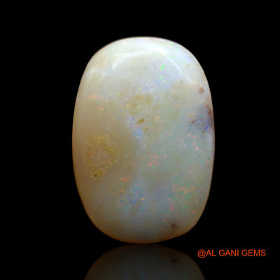 7.00 Cts Unheated Australian Fire Opal Loose Gemstone Oval Cabochon Natural 19x13x4 mm AB-476