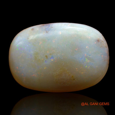 7.00 Cts Unheated Australian Fire Opal Loose Gemstone Oval Cabochon Natural 19x13x4 mm AB-476