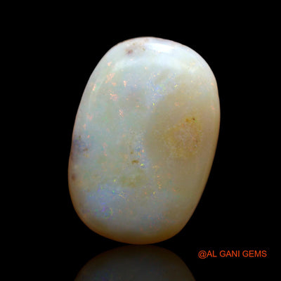 7.00 Cts Unheated Australian Fire Opal Loose Gemstone Oval Cabochon Natural 19x13x4 mm AB-476