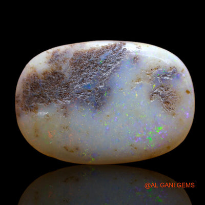 7.00 Cts Unheated Australian Fire Opal Loose Gemstone Oval Cabochon Natural 19x13x4 mm AB-476