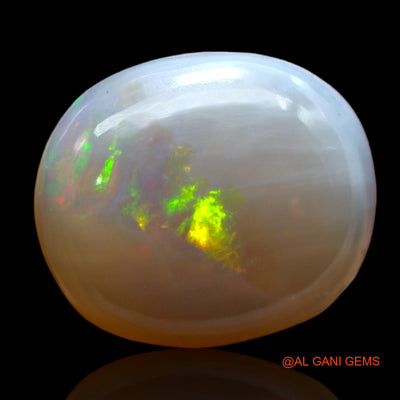 Natural Fire Opal Gemstone 12.00 Cts Loose Oval Cabochon From Australia 17x14x6 mm AB-477