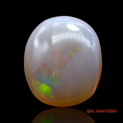 Natural Fire Opal Gemstone 12.00 Cts Loose Oval Cabochon From Australia 17x14x6 mm AB-477