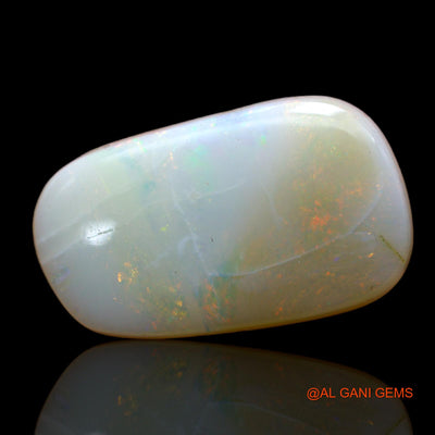 Natural Untreated Fire Opal Loose Gemstone Fancy Cabochon From Australia 7.00 Cts 19x12x4 mm AB-479
