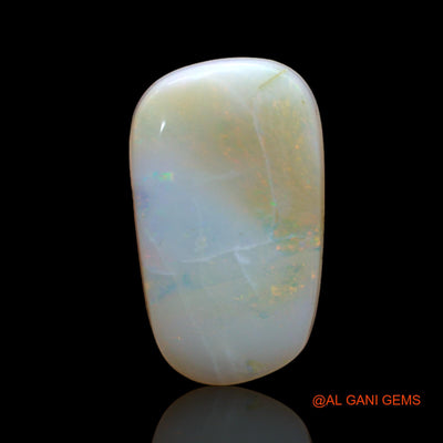 Natural Untreated Fire Opal Loose Gemstone Fancy Cabochon From Australia 7.00 Cts 19x12x4 mm AB-479