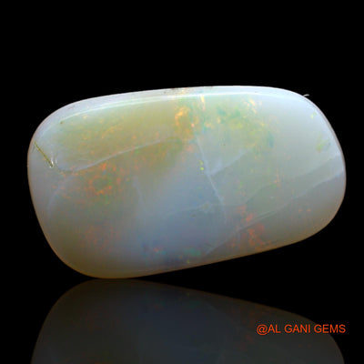 Natural Untreated Fire Opal Loose Gemstone Fancy Cabochon From Australia 7.00 Cts 19x12x4 mm AB-479