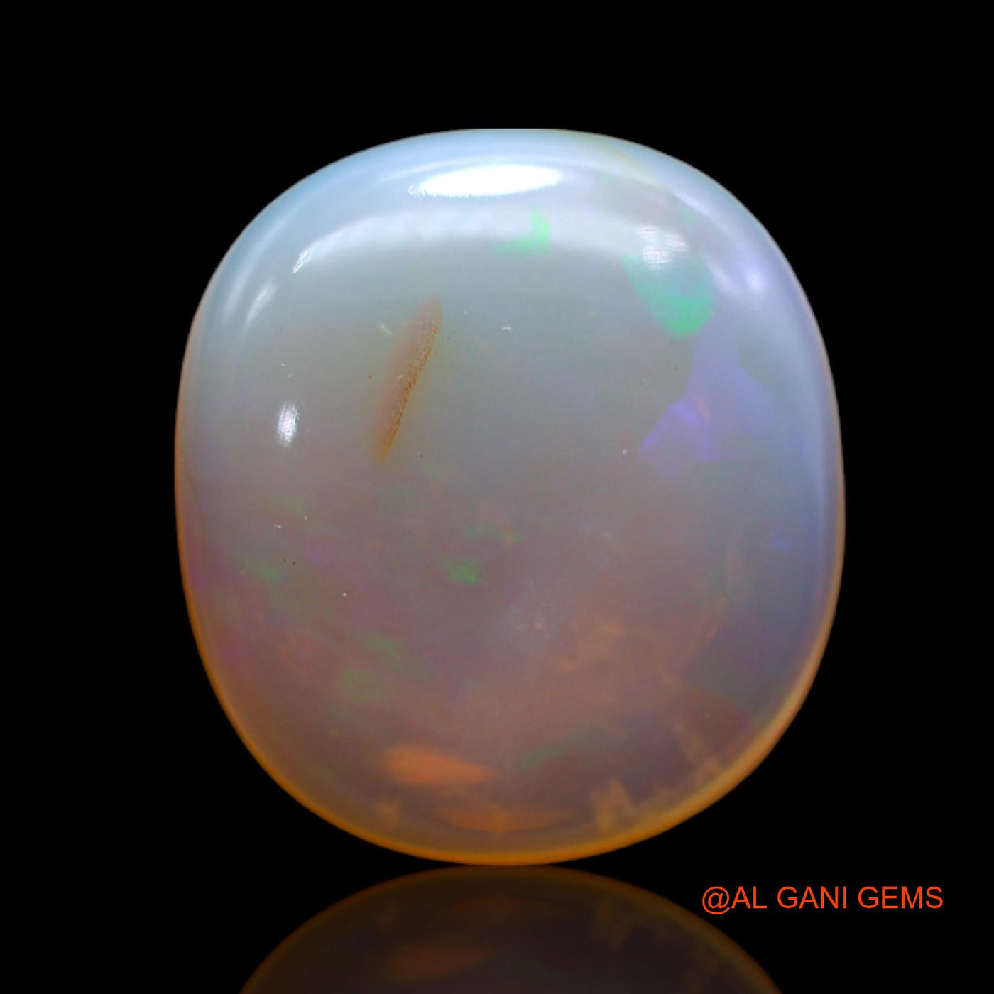9.00 Cts Natural Australian Fire Opal Loose Gemstone Oval Cabochon 17x15x5 mm AB-480