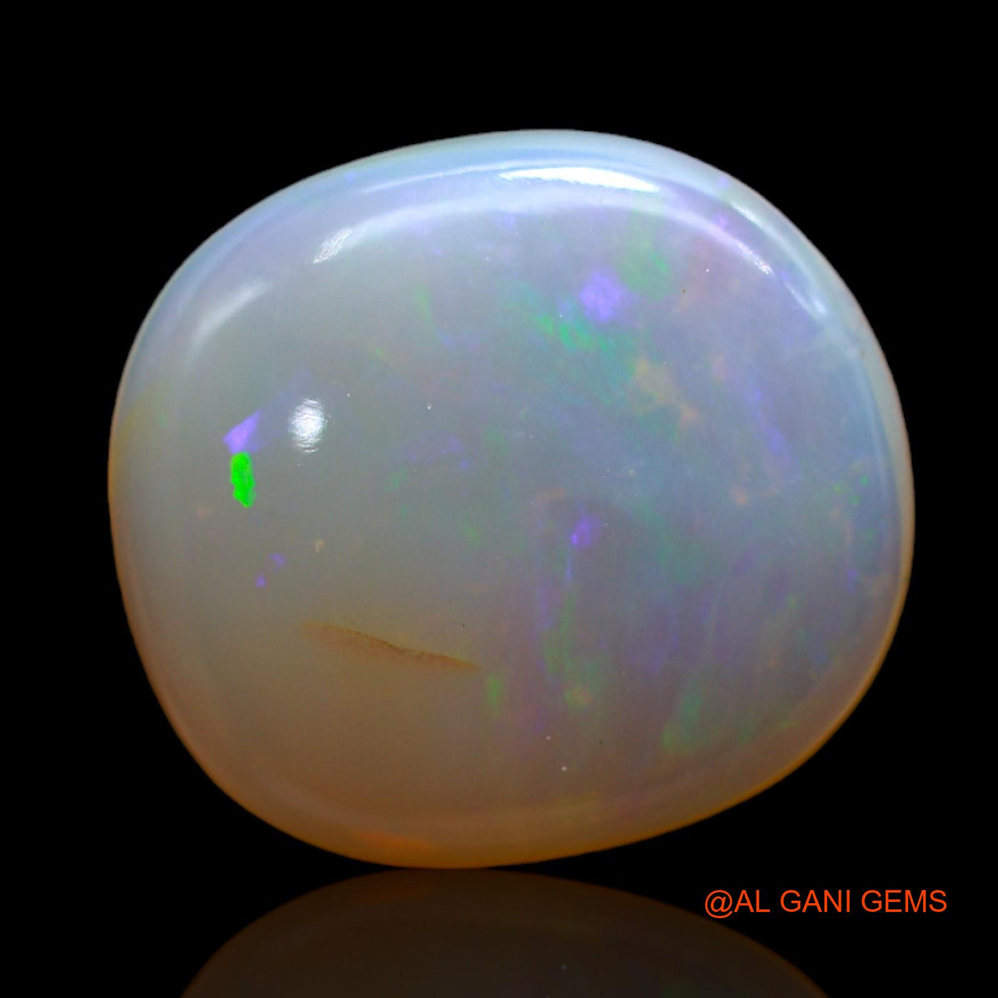 9.00 Cts Natural Australian Fire Opal Loose Gemstone Oval Cabochon 17x15x5 mm AB-480