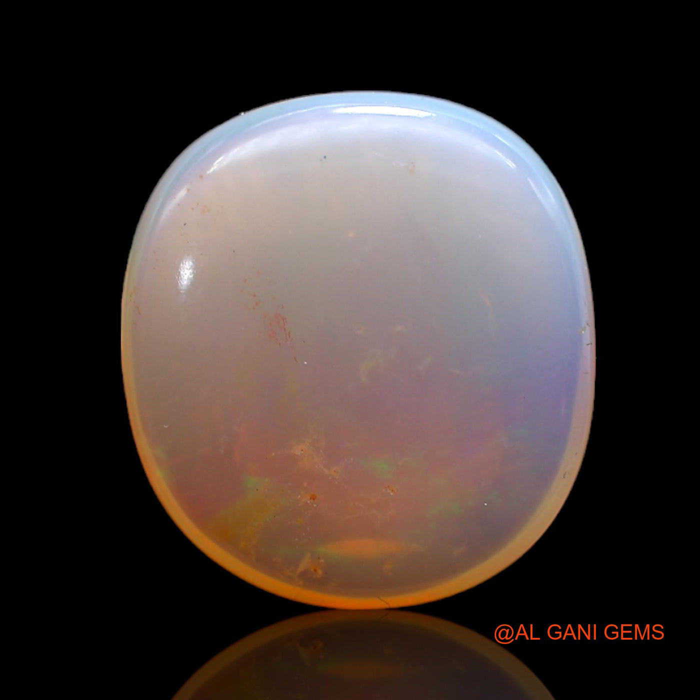 9.00 Cts Natural Australian Fire Opal Loose Gemstone Oval Cabochon 17x15x5 mm AB-480
