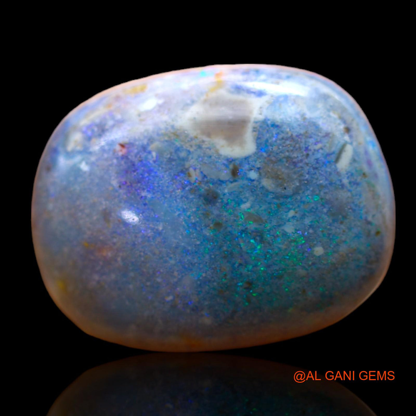 10.00 Cts Natural Australian Fire Opal Oval Cabochon Loose Gemstone For Jewelry 17x13x7 mm AB-481